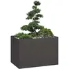 Image de vidaXL Jardinière noir 120x80x80 cm acier