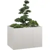 Image de vidaXL Jardinière 120x80x80 cm acier inoxydable