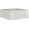 Image de vidaXL Jardinière 80x80x30 cm acier inoxydable