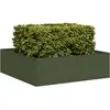Image de vidaXL Jardinière vert olive 100x100x30 cm acier