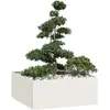 Image de vidaXL Jardinière blanc 100x100x40 cm acier