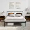 Image de vidaXL Cadre de lit sans matelas chêne fumé 140x190 cm bois ingénierie