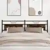 Image de vidaXL Tête de lit de remplacement chêne fumé 193 cm bois d'ingénierie et acier