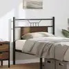 Image de vidaXL Tête de lit de remplacement chêne marron 75 cm bois d'ingénierie et acier