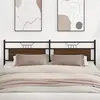 Image de vidaXL Tête de lit de remplacement chêne marron 193 cm bois d'ingénierie et acier