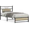 Image de vidaXL Cadre de lit sans matelas chêne sonoma 90x200 cm