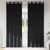 Image de vidaXL Rideaux occultants 2 pcs Noir 140 x 225 cm Velours