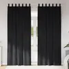 Image de vidaXL Rideaux occultants 2 pcs Noir 140 x 260 cm Velours