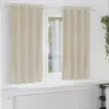 Image de vidaXL Rideaux occultants 2 pcs Crème 140 x 175 cm Velours