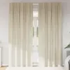 Image de vidaXL Rideaux occultants 2 pcs Crème 140 x 225 cm Velours