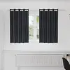 Image de vidaXL Rideaux occultants 2 pcs Gris foncé 140 x 140 cm Velours
