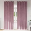Image de vidaXL Rideaux occultants 2 pcs Rose foncé 140 x 225 cm Velours