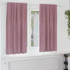 Image de vidaXL Rideaux occultants 2 pcs Rose foncé 140 x 175 cm Velours