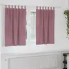 Image de vidaXL Rideaux occultants 2 pcs Rose foncé 140 x 140 cm Velours