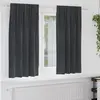 Image de vidaXL Rideaux occultants 2 pc Gris clair 140 x 175 cm Velours