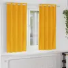 Image de vidaXL Rideaux occultants 2 pcs Jaune moutarde 140 x 175 cm Velours