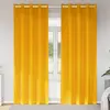 Image de vidaXL Rideaux occultants 2 pcs Jaune moutarde 140 x 260 cm Velours