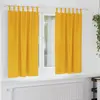 Image de vidaXL Rideaux occultants 2 pcs Jaune moutarde 140 x 175 cm Velours