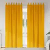 Image de vidaXL Rideaux occultants 2 pcs Jaune moutarde 140 x 245 cm Velours