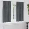 Image de vidaXL Rideaux occultants 2 pcs Gris clair 140 x 175 cm Velours
