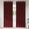 Image de vidaXL Rideaux occultants 2 pcs Bordeaux 140 x 260 cm Velours