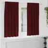 Image de vidaXL Rideaux occultants 2 pcs Bordeaux 140 x 175 cm Velours
