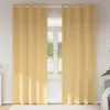 Image de vidaXL Rideaux occultants avec anneaux 2 pcs Beige 225 x 140 cm