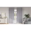 Image de vidaXL Rideaux occultants avec anneaux 2 pcs Gris métal 260 x 140 cm