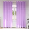 Image de vidaXL Rideaux occultants avec anneaux 2 pcs Violet 245 x 140 cm
