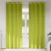 Image de vidaXL Rideaux occultants avec anneaux 2 pcs Vert 245 x 140 cm
