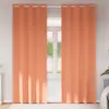 Image de vidaXL Rideaux occultants avec anneaux 2 pcs Couleur terre cuite