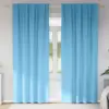 Image de vidaXL Rideaux occultants avec anneaux 2 pcs Bleu clair 245 x 140 cm