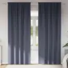 Image de vidaXL Rideaux occultants avec anneaux 2 pcs Anthracite 260 x 140 cm