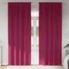 Image de vidaXL Rideaux occultants avec anneaux 2 pcs Bordeaux 260 x 140 cm
