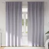 Image de vidaXL Rideaux occultants avec anneaux 2 pc Gris métal 245 x 140 cm