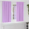 Image de vidaXL Rideaux occultants avec anneaux 2 pc Violet 175 x 140 cm