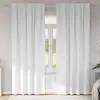 Image de vidaXL Rideaux occultants avec anneaux 2 pcs Blanc lumineux