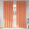 Image de vidaXL Rideaux occultants avec anneaux 2 pcs Couleur terre cuite