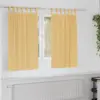 Image de vidaXL Rideaux occultants avec anneaux 2 pc Beige 140 x 140 cm