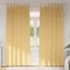 Image de vidaXL Rideaux occultants avec anneaux 2 pc Beige 225 x 140 cm