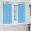 Image de vidaXL Rideaux occultants avec anneaux 2 pc Bleu clair 175 x 140 cm