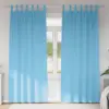 Image de vidaXL Rideaux occultants avec anneaux 2 pcs Bleu clair 245 x 140 cm