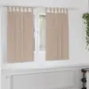 Image de vidaXL Rideaux occultants avec anneaux 2 pcs Taupe 140 x 140 cm