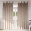 Image de vidaXL Rideaux occultants avec anneaux 2 pcs Taupe 245 x 140 cm
