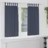 Image de vidaXL Rideaux occultants avec anneaux 2 pc Anthracite 175 x 140 cm