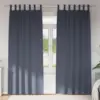 Image de vidaXL Rideaux occultants avec anneaux 2 pcs Anthracite 245 x 140 cm