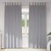 Image de vidaXL Rideaux occultants avec anneaux 2 pcs Gris clair 225 x 140 cm