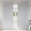 Image de vidaXL Rideaux occultants avec anneaux 2 pcs Gris pâle 260 x 140 cm