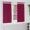 Image de vidaXL Rideaux occultants avec anneaux 2 pc Bordeaux 175 x 140 cm