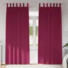 Image de vidaXL Rideaux occultants avec anneaux 2 pcs Bordeaux 260 x 140 cm